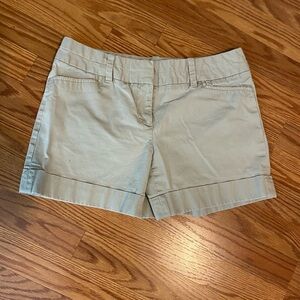 The Limited Tan Shorts Tailored Cotton Blend